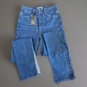 NWT Paige Genevieve Jeans Size 29 Dark Wash High Rise Flare Denim Made in USA